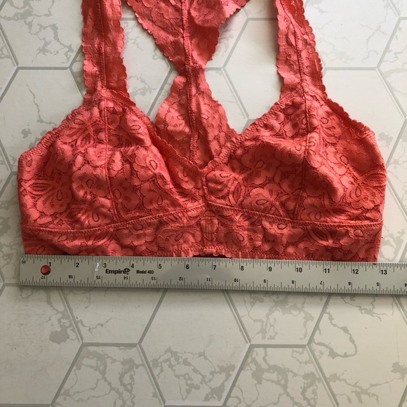 Free People Lace Bralette in Orange - Size Medium - Picture 7 of 11